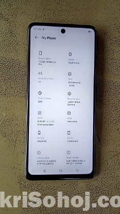 Tecno sorak 20pro 8+256